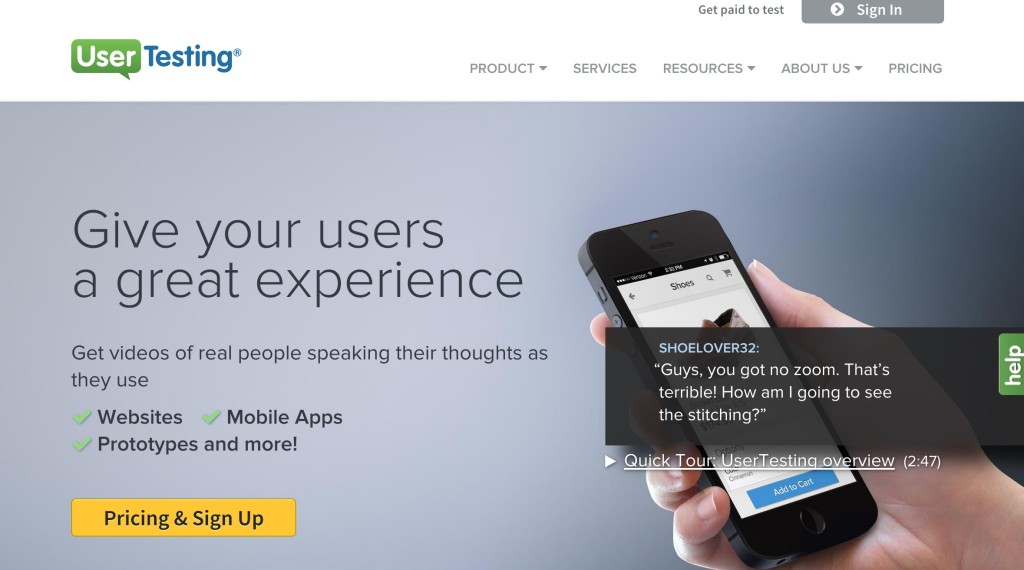 user testing usertesting.com